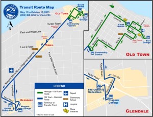 NOTL TRANSIT, NOTL Bus, Route Map